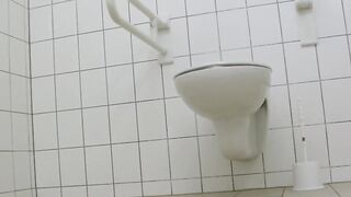 Sexy Teen Girl Sprays Diarrhea Mess On Public Bathroom Floor