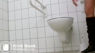 Sexy Teen Girl Sprays Diarrhea Mess On Public Bathroom Floor