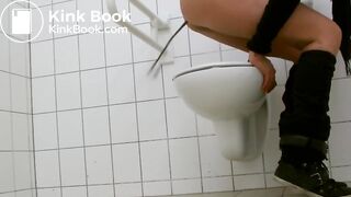 Sexy Teen Girl Sprays Diarrhea Mess On Public Bathroom Floor