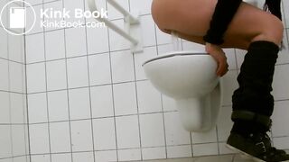 Sexy Teen Girl Sprays Diarrhea Mess On Public Bathroom Floor