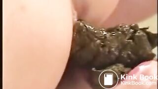 jap scat in mouth
