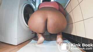 Dildo masturbation and poop