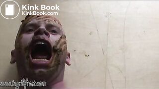 CHEW MY  SHIT SCAT BOY !EAT IT ALL!