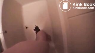 Asian milf shitting diarrhea on her legs satanding up