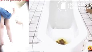 Cute constipated young woman