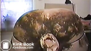 Girl anal masturbation with dildo and shit