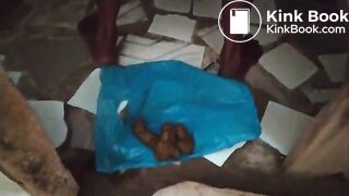 Huge poop in abandoned house