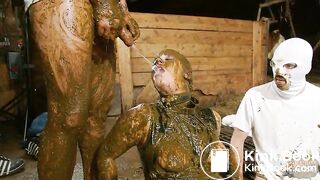 Betty gets peed on while being covered in cow shit