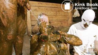 Betty gets peed on while being covered in cow shit