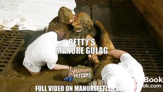 Bettys gangbang in cowshit - Betty's Manure Gulag