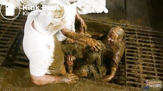 Bettys gangbang in cowshit - Betty's Manure Gulag