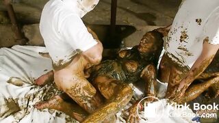 Bettys gangbang in cowshit - Betty's Manure Gulag