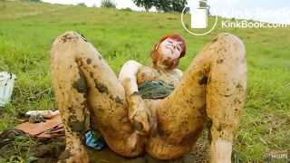 Masturbating in cowshit