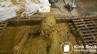 Betty completely submerges in cowshit