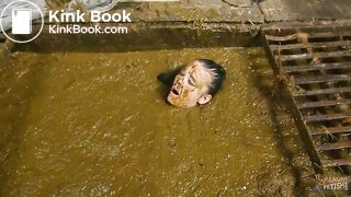 Betty completely submerges in cowshit