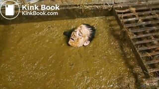 Betty completely submerges in cowshit