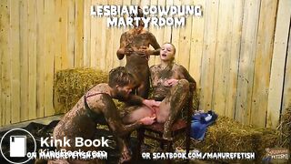 Our cowshit girls - smearing and masturbating in manure