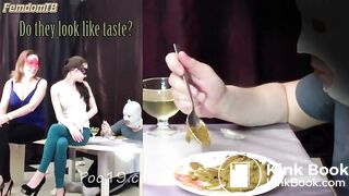 Poo19 - 2 mistresses cooked a delicious shit breakfast for a slave