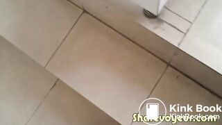 Voyeur gets caught spying on woman shitting