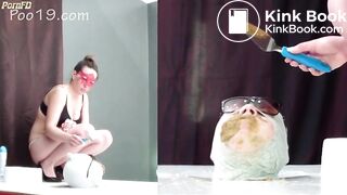 Poo19 - 5 girls shit in my mouth Part 2 Yana