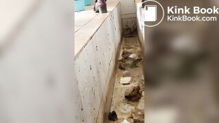 Chinese ditch toilet scat