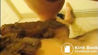 Anal fucked girl with shit