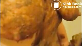 Anal fucked girl with shit