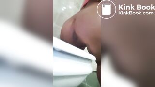 Turkish girl pissing and shitting