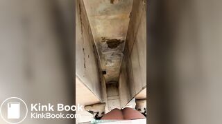 Chinese ditch toilet quick poop