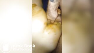 Couple get messy while anal play