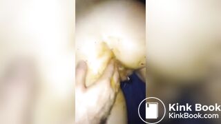 Couple get messy while anal play