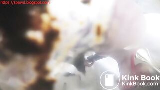 Chinese girl pissing and pooping on the camera