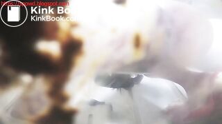 Chinese girl pissing and pooping on the camera