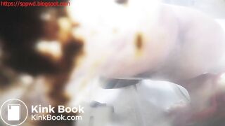 Chinese girl pissing and pooping on the camera