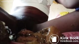 black girl pooping her panties