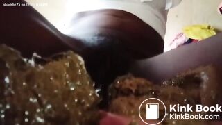 black girl pooping her panties