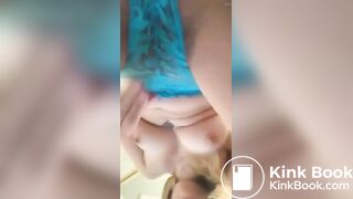 Shitting her panties