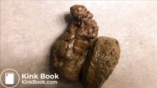 Counter poop close up with farts