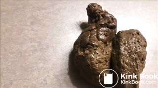 Counter poop close up with farts