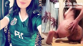 Latin Shit Whore does what she's told!