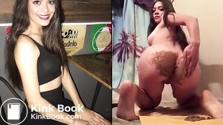 Latin Shit Whore does what she's told!