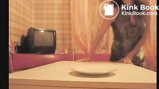 Shitting on a plate 2