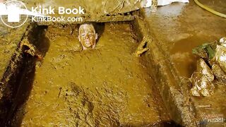 Betty submerges in cowshit