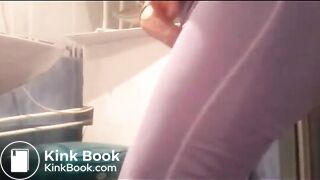 Girl shitting a load on pijama and panty