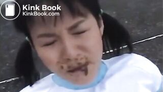 Japan toilet seat lesbian scat swallow