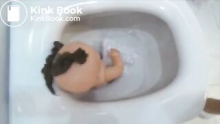 DOLLYS GET SHITFACED! BIZARR SCAT ON DOLLS COMPILATION