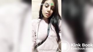 Naughty Girl poop in bathroom