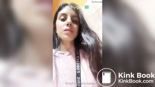 Naughty Girl poop in bathroom