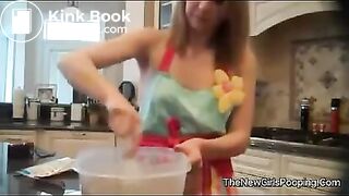 Shitting on a plate