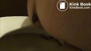Skinny young girl takes a big shit in toilet